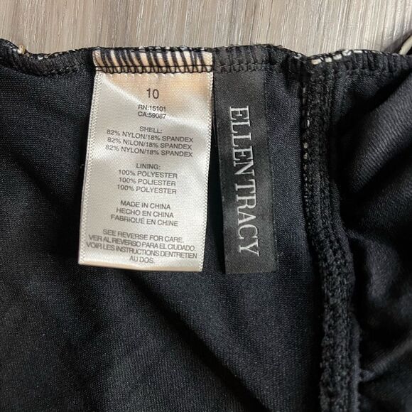 NWOT Ellen Tracy Women’s Leopard Print One-Piece Swimsuit - Picture 8 of 8